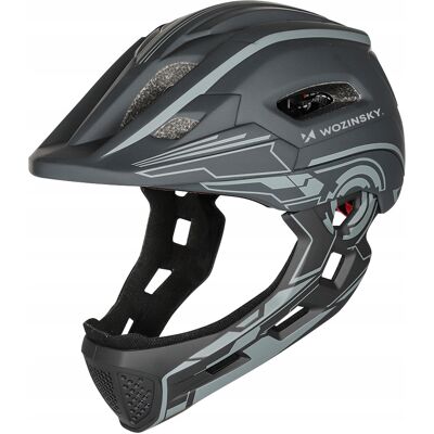Wozinsky Kask Rowerowy Mtb Z Ochroną Szczęki Full Face Lampka Led Regulacja Daszek Wozinsky Kask Rowerowy Mtb Z Ochroną Szczęki Full Face Lampka Led Regulacja Daszek