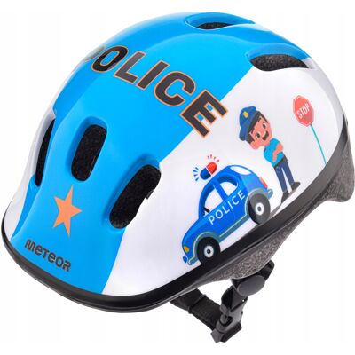Kask Rowerowy Regulowany Dziecięcy Dla Dzieci Meteor Ks06 Xs 44-48 Police Kask Rowerowy Regulowany Dziecięcy Dla Dzieci Meteor Ks06 Xs 44-48 Police