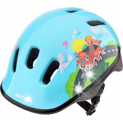 Kask Rowerowy Regulowany Dziecięcy Ochronny Otwory Wentylacyjne Meteor Kask Rowerowy Regulowany Dziecięcy Ochronny Otwory Wentylacyjne Meteor