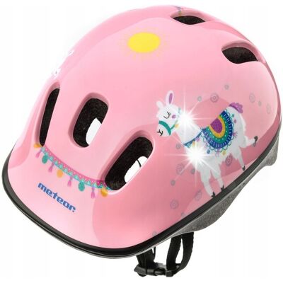 Kask Rowerowy Regulowany Lama Dziecięcy Wentylowany Meteor 44-48 Cm Kask Rowerowy Regulowany Lama Dziecięcy Wentylowany Meteor 44-48 Cm