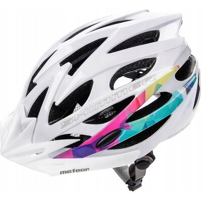 Kask Rowerowy Regulowany Meteor Shimmer M 55-58 Siatka Otwory Wentylacyjne Kask Rowerowy Regulowany Meteor Shimmer M 55-58 Siatka Otwory Wentylacyjne