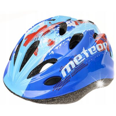 Meteor Kask Rowerowy Regulowany Na Rolki Hulajnogę Dla Chłopca Wentylowany 48-52cm Meteor Kask Rowerowy Regulowany Na Rolki Hulajnogę Dla Chłopca Wentylowany 48-52cm