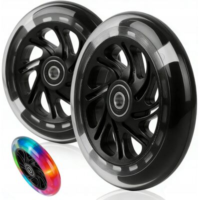 Inny producent Koła Do Hulajnogi 120mm Led Abec-9 Abs 88a Zestaw 2szt Czarne Zapas Inny producent Koła Do Hulajnogi 120mm Led Abec-9 Abs 88a Zestaw 2szt Czarne Zapas