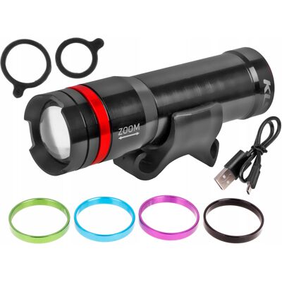 Lampka Rowerowa Przednia Kellys Zoomer Usb 270 Lm Lampka Rowerowa Przednia Kellys Zoomer Usb 270 Lm