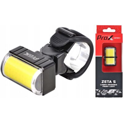 Lampka Rowerowa Przednia Prox Zeta Cob Led 160lm 500mah Usb Lampka Rowerowa Przednia Prox Zeta Cob Led 160lm 500mah Usb