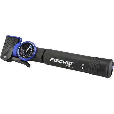 Fischer Mini Pompka Rowerowa 2w1 Z Manometrem Do Wszystkich Zaworów 8 Bar Czarna Fischer Mini Pompka Rowerowa 2w1 Z Manometrem Do Wszystkich Zaworów 8 Bar Czarna