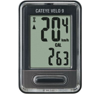 Przewodowy Licznik Cateye Velo 9 Cc-Vl820 Czarny Przewodowy Licznik Cateye Velo 9 Cc-Vl820 Czarny