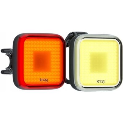 Zestaw Lamp Rowerowych Przód+tył Knog Blinder Square Twinpack 200 + 100 Lm Zestaw Lamp Rowerowych Przód+tył Knog Blinder Square Twinpack 200 + 100 Lm