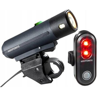 Zestaw Lampek Rowerowych Kryptonite Street F-500/avenue R-45 500 Lm / 45 Lm Zestaw Lampek Rowerowych Kryptonite Street F-500/avenue R-45 500 Lm / 45 Lm