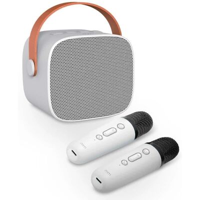 Inny producent Przenośny Mobilny Bezprzewodowy Zestaw do Karaoke - 2 Mikrofony i Głośnik USB C Inny producent Przenośny Mobilny Bezprzewodowy Zestaw do Karaoke - 2 Mikrofony i Głośnik USB C