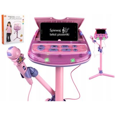Inny producent Zestaw Do Karaoke Dla Dzieci Mikrofon Statyw Mp3 Inny producent Zestaw Do Karaoke Dla Dzieci Mikrofon Statyw Mp3
