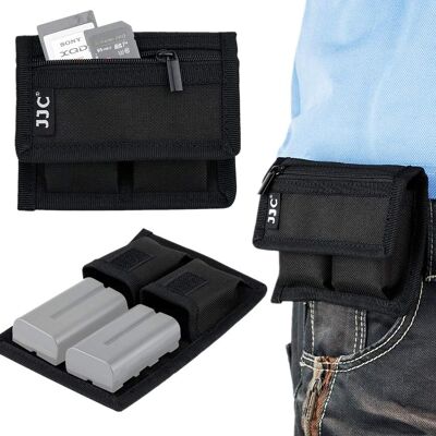 Inny producent Etui Kieszenie Na Karty Pamięci Baterie Aparat Czarne Małe Inny producent Etui Kieszenie Na Karty Pamięci Baterie Aparat Czarne Małe