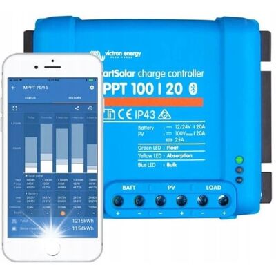 Inny producent REGULALTOR SOLARNY ŁADOWANIA MPPT Victron Smart Solar 100/20 12V 24V 48V BT Inny producent REGULALTOR SOLARNY ŁADOWANIA MPPT Victron Smart Solar 100/20 12V 24V 48V BT