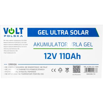 Inny producent AKUMUALTOR ŻELOWY 12V 110AH GEL GŁĘBOKIEGO ROZŁADOWANIA VOLT POLSKA SOLARNY Inny producent AKUMUALTOR ŻELOWY 12V 110AH GEL GŁĘBOKIEGO ROZŁADOWANIA VOLT POLSKA SOLARNY