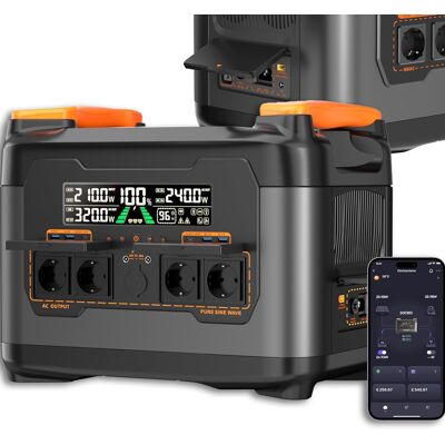 Inny producent Necespow S2400 Przenośna Stacja Zasilania Ups 2048wh 2400w Lifepo4 Magazyn Energii Wi-Fi I Bluetooth Inny producent Necespow S2400 Przenośna Stacja Zasilania Ups 2048wh 2400w Lifepo4 Magazyn Energii Wi-Fi I Bluetooth