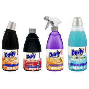 Dasty Zestaw chemii domowej - płyn do podłóg, odkamieniacz, żel WC, udrażniacz rur Dasty Zestaw chemii domowej - płyn do podłóg, odkamieniacz, żel WC, udrażniacz rur