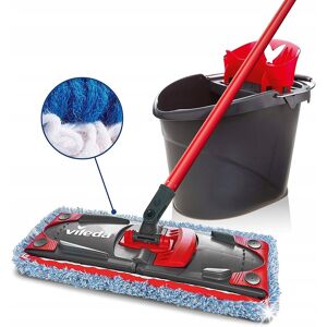 Wiadro i mop płaski Vileda Microfibre + Cotton Wiadro i mop płaski Vileda Microfibre + Cotton