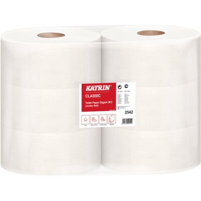 Katrin Biały Jumbo 2-warstwowy Papier Toaletowy - Obiekty publiczne Katrin Biały Jumbo 2-warstwowy Papier Toaletowy - Obiekty publiczne