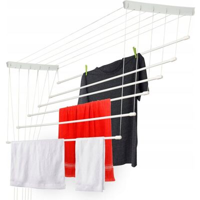 KADAX Suszarka Na Pranie Do Ubrań Sufitowa 6 Prętów 80cm KADAX Suszarka Na Pranie Do Ubrań Sufitowa 6 Prętów 80cm