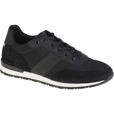 Boss Trainers J29300-09b, Dla Chłopca, Buty Sneakers, Czarne Boss Trainers J29300-09b, Dla Chłopca, Buty Sneakers, Czarne