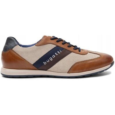 Intermax Bugatti Skórzane Półbuty Męskie Cognac Beige TT153003-COGNAC r.43 Intermax Bugatti Skórzane Półbuty Męskie Cognac Beige TT153003-COGNAC r.43