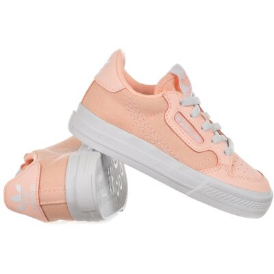 Adidas Continental Vulc EL I - Pomarańczowy / Biały - Buty dziecięce Adidas Continental Vulc EL I - Pomarańczowy / Biały - Buty dziecięce