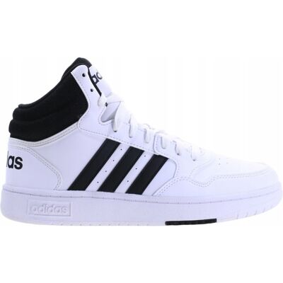 Adidas - Hoops 3.0 Mid IG3715 - Białe - US 8 - Buty Adidas - Hoops 3.0 Mid IG3715 - Białe - US 8 - Buty