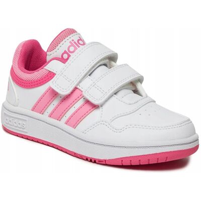 adidas Dziecięce Buty do Koszykówki Hoops Lifestyle - Białe adidas Dziecięce Buty do Koszykówki Hoops Lifestyle - Białe