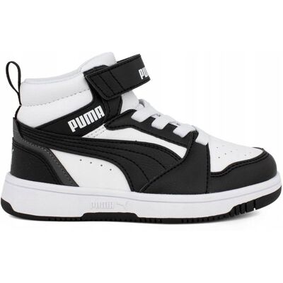 Puma - Rebound V6 Mid AC+ PS 393832 01 - Biały - Buty Puma - Rebound V6 Mid AC+ PS 393832 01 - Biały - Buty