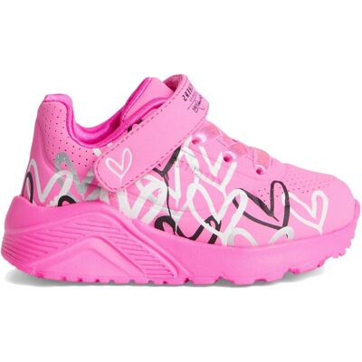 Buty dziecięce Skechers 314078NHPMT UNO LITE - LOVE LEVITATE Różowe Buty dziecięce Skechers 314078NHPMT UNO LITE - LOVE LEVITATE Różowe