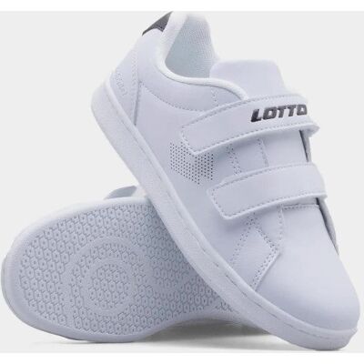 LOTTO - Tennis Silhouette - White-Black - Dziecięcy Sneaker LOTTO - Tennis Silhouette - White-Black - Dziecięcy Sneaker