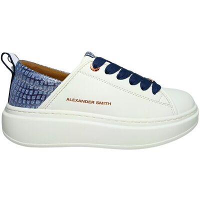 buty kobieta Alexander Smith sneakersy Eco-Wembley Woman, White Dark Avio buty kobieta Alexander Smith sneakersy Eco-Wembley Woman, White Dark Avio