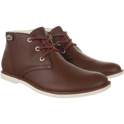 Brązowe wysokie buty Lacoste - Buty casual Brązowe wysokie buty Lacoste - Buty casual
