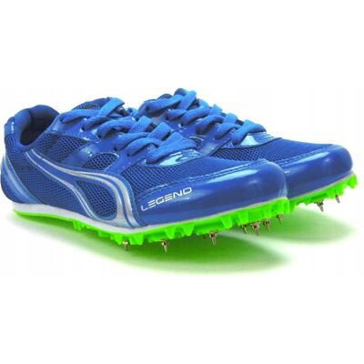 Buty lekkoatletyczne kolce Legend niebieskie 37 biegowe kolce trwałe lekkie Buty lekkoatletyczne kolce Legend niebieskie 37 biegowe kolce trwałe lekkie