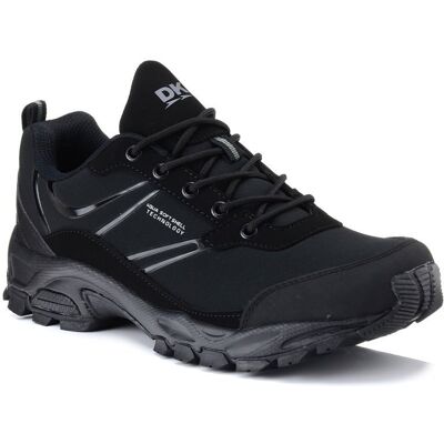 Buty Męskie Trekkingowe Softshell Impregnowane Dk 15507 Niskie Czarne-45 Buty Męskie Trekkingowe Softshell Impregnowane Dk 15507 Niskie Czarne-45