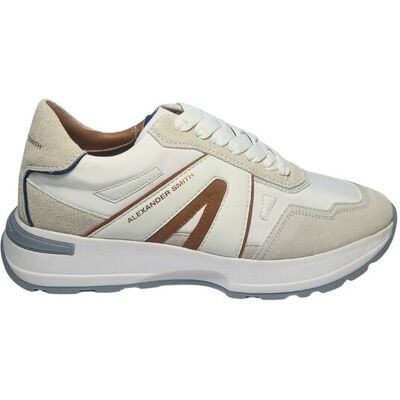 buty mężczyzna Alexander Smith Liverpool Man White Ivory Blue buty mężczyzna Alexander Smith Liverpool Man White Ivory Blue