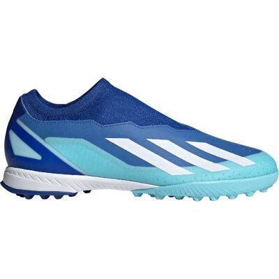 adidas X Crazyfast bezsznurowe buty do gry w piłkę nożną na sztucznej trawie - Niebieskie adidas X Crazyfast bezsznurowe buty do gry w piłkę nożną na sztucznej trawie - Niebieskie