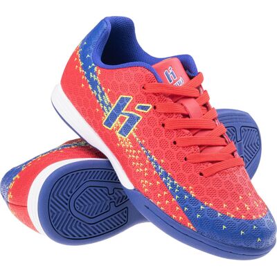 Buty piłkarskie halówki Huari Recoleti Jr IC czerwono-granatowe rozmiar 28 Buty piłkarskie halówki Huari Recoleti Jr IC czerwono-granatowe rozmiar 28