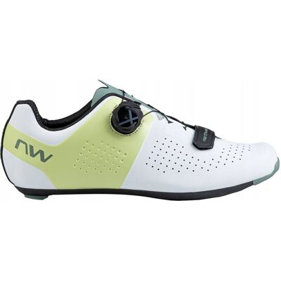 Northwave Storm Carbon Biało Żółto - Buty rowerowe Northwave Storm Carbon Biało Żółto - Buty rowerowe