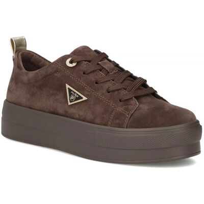 Buty Sneakersy Damskie Brązowe Filippo 3533 Skórzane Na Platformie-36 Buty Sneakersy Damskie Brązowe Filippo 3533 Skórzane Na Platformie-36