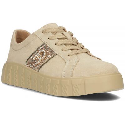 Buty Sneakersy Damskie Skórzane Filippo 4587/23 Beżowe-40 Buty Sneakersy Damskie Skórzane Filippo 4587/23 Beżowe-40