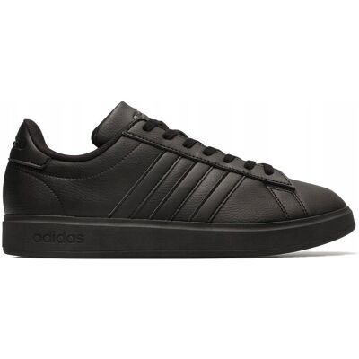 Buty sportowe adidas Grand Court 2.0 czarne męskie skóra sneakersy roz. 48 Buty sportowe adidas Grand Court 2.0 czarne męskie skóra sneakersy roz. 48
