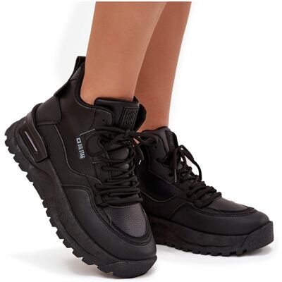 Buty Sportowe Damskie Na Platformie Big Star SS274509 Czarne-40 Buty Sportowe Damskie Na Platformie Big Star SS274509 Czarne-40