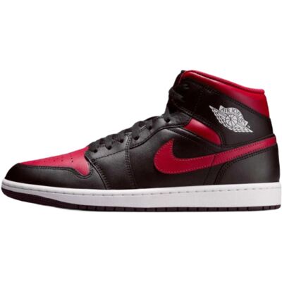 Buty sportowe męskie Air Jordan 1 Mid czerwone - DQ8426-067-41 Buty sportowe męskie Air Jordan 1 Mid czerwone - DQ8426-067-41