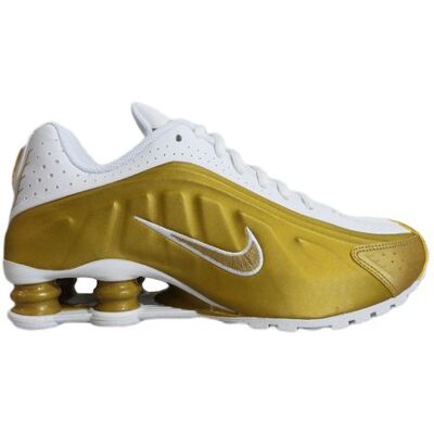 Buty sportowe Nike Shox R4 Metallic Gold White (GS) Złote - CW2626-700-38 Buty sportowe Nike Shox R4 Metallic Gold White (GS) Złote - CW2626-700-38