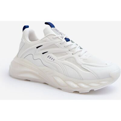 Buty Sportowe Sneakersy Męskie HI-POLY SYSTEM Big Star NN174383 Białe-44 Buty Sportowe Sneakersy Męskie HI-POLY SYSTEM Big Star NN174383 Białe-44