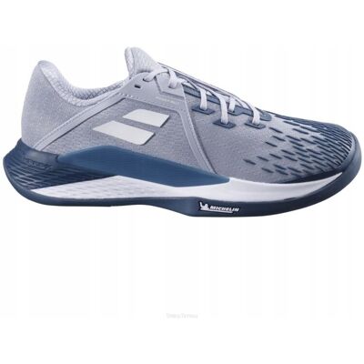 Buty tenisowe Babolat Propulse Fury 3 Clay szaro/białe 46,5 Buty tenisowe Babolat Propulse Fury 3 Clay szaro/białe 46,5