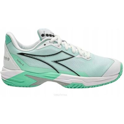 Buty tenisowe Diadora Trofeo 4 W AG biało-zielone 42 Buty tenisowe Diadora Trofeo 4 W AG biało-zielone 42