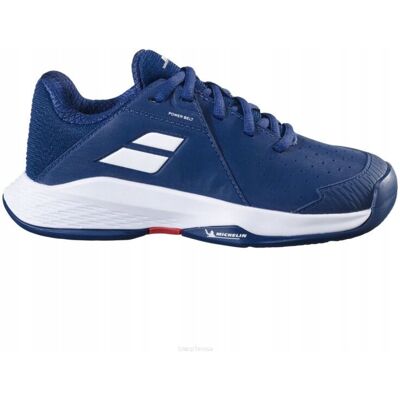Buty tenisowe juniorskie Babolat Propulse 3 AC niebiesko-białe 34 Buty tenisowe juniorskie Babolat Propulse 3 AC niebiesko-białe 34