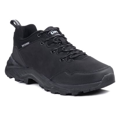 Buty trekkingowe męskie ekoskóra DK 17123 sportowe czarne outdoor-44 Buty trekkingowe męskie ekoskóra DK 17123 sportowe czarne outdoor-44